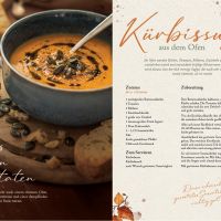 Rezept Kürbissuppe, Inhaltsseite aus dem Herbstjournal 2026